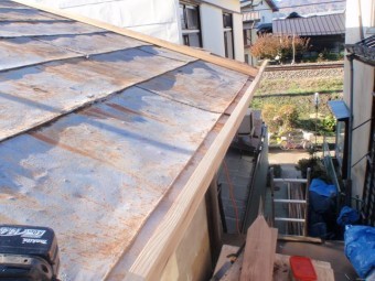 諏訪市小和田F邸屋根葺き替え