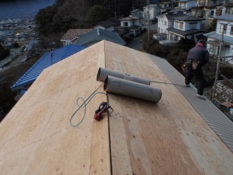 茅野市玉川Y邸瓦屋根葺き替え
