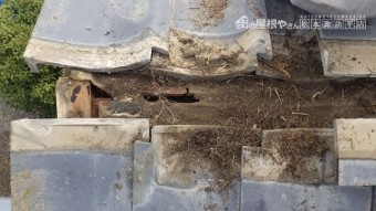 松本市中山屋根葺き替え瓦おろし