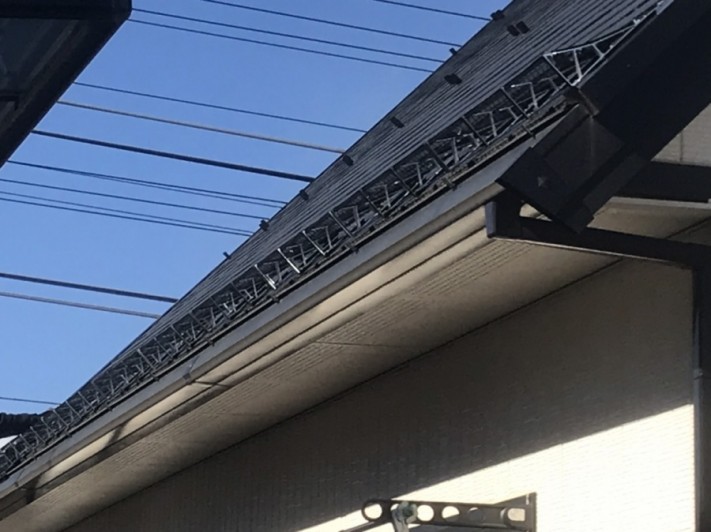 塩尻市広丘 急勾配屋根雪止め