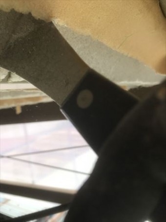 折半屋根ペフ剥がし