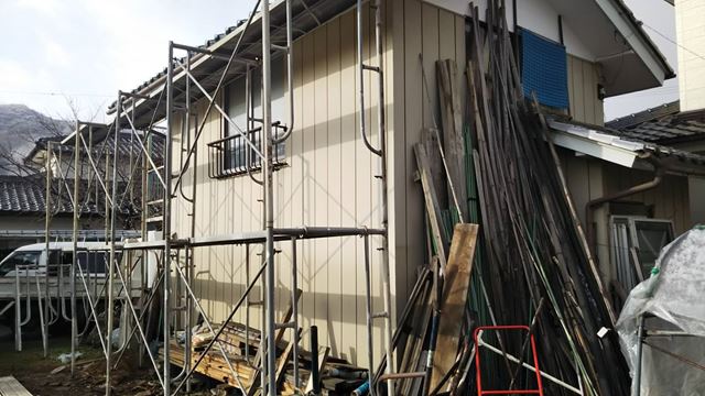 東筑摩郡麻績村M邸物置屋根葺き替え