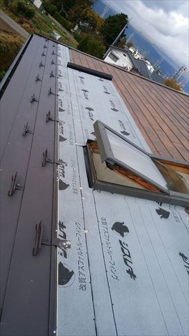 スレート屋根タフワイドカバー工法
