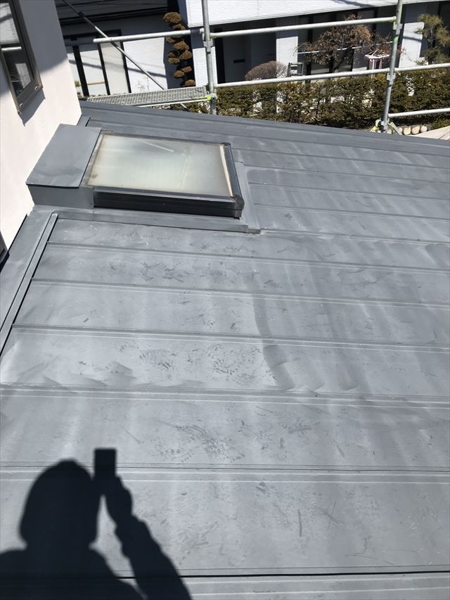 松本市屋根フッ素塗替え施工前