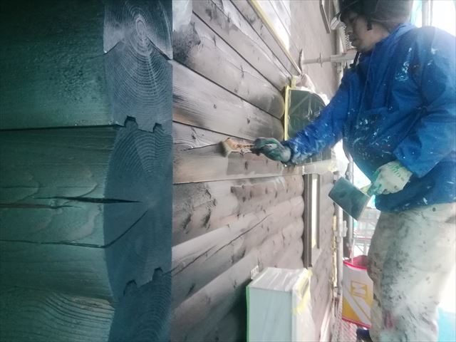 諏訪山荘屋根壁修繕