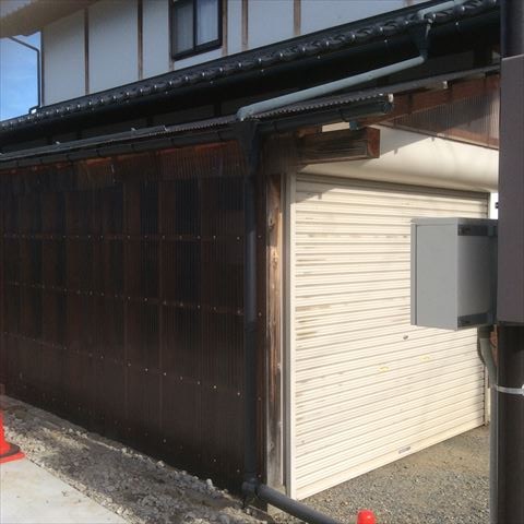 雨樋取り付け後