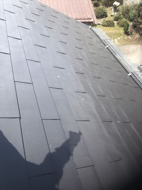 松本市波田F邸屋根塗装