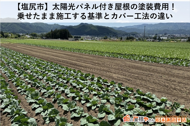 【塩尻市】太陽光パネル付き屋根の塗装費用！乗せたまま施工する基準とカバー工法の違い