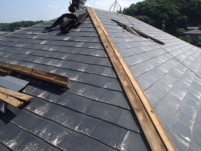 塩尻市ミサワホームスレート屋根調査4