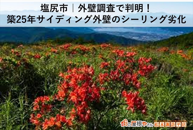 塩尻市｜外壁調査で判明！築25年サイディング外壁のシーリング劣化