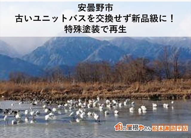 安曇野市｜古いユニットバスを交換せず新品級に！特殊塗装で再生