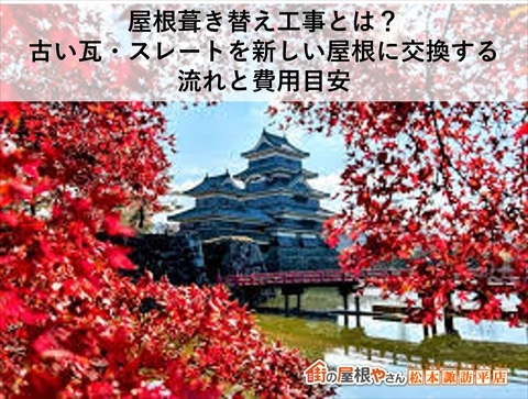 屋根葺き替え工事とは？古い瓦・スレートを新しい屋根に交換する流れと費用目安