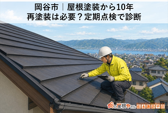 岡谷市｜屋根塗装から10年　再塗装は必要？定期点検で診断