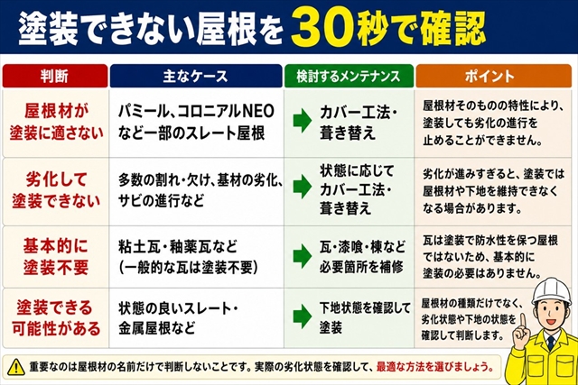 松本市｜塗装してはいけない屋根とは？塗装できない屋根材と見分け方1