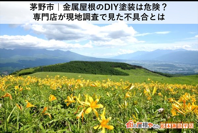 茅野市｜金属屋根のDIY塗装は危険？専門店が現地調査で見た不具合とは