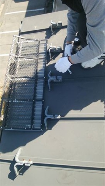 諏訪市雪止め設置工事1