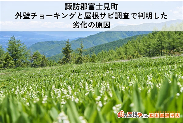 諏訪郡富士見町｜外壁チョーキングと屋根サビ調査で判明した劣化の原因